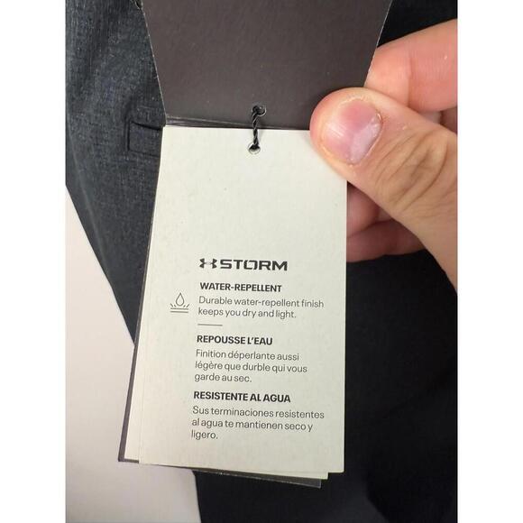 NWT Under Armour Vented Pants Gray Golf Straight Leg Loose Mens 40x34 - Picture 5 of 5